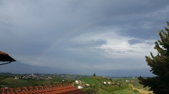 Came home to a rainbow over the countryside