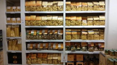 So much pasta to choose from at Eataly, a giant supermarket establish by the Slow Food collective to highlight the best of Italy. We spent a good amount here.